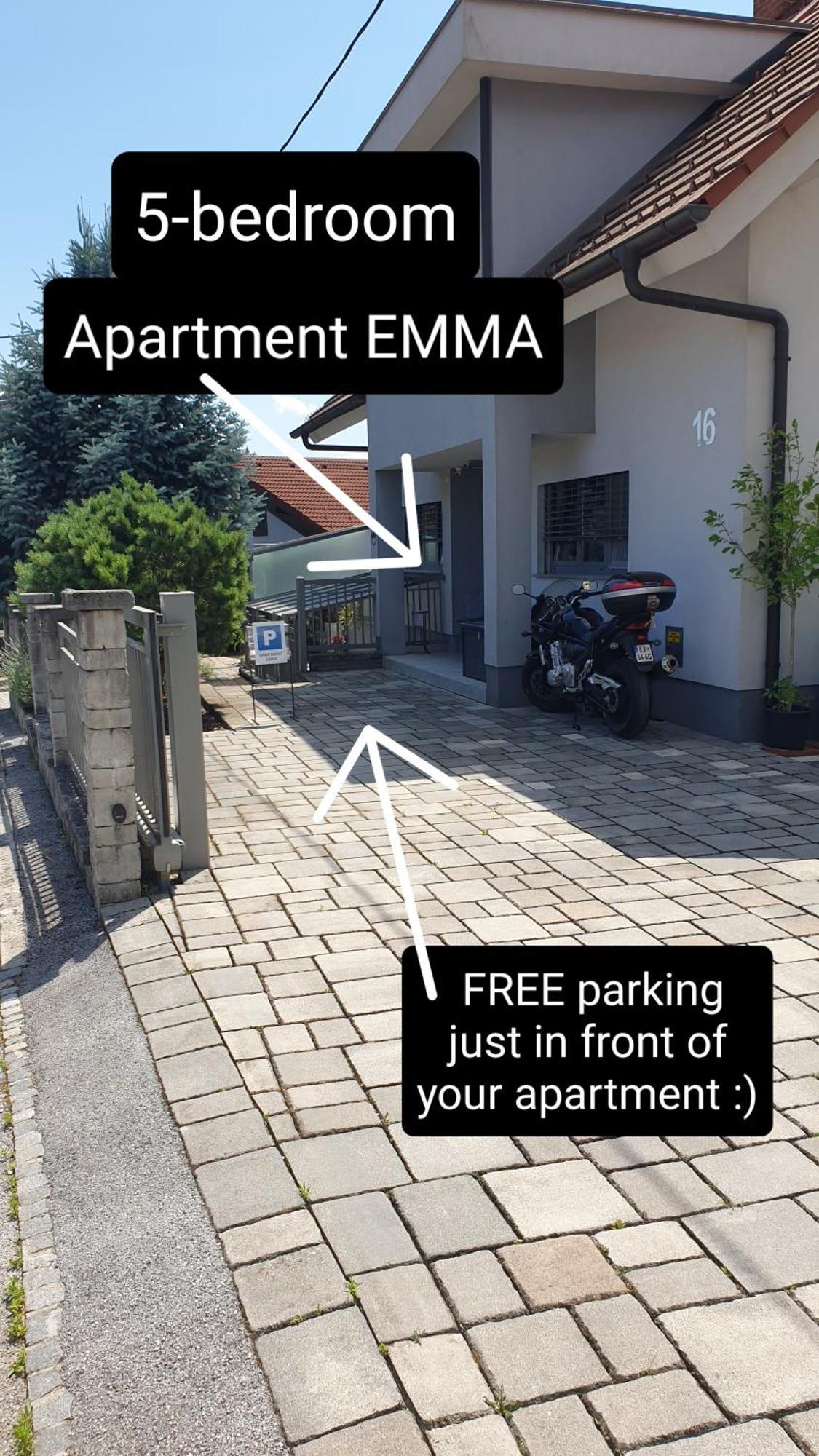 Apartment EMMA Ljubljana - FREE parking, AC, Wifi Bagian luar foto